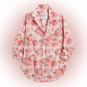 Frank & Eileen Pink Coral Neon Floral Shirt Liberty London